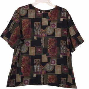 Ship’nshore shot sleeve back keyhole short sleeve